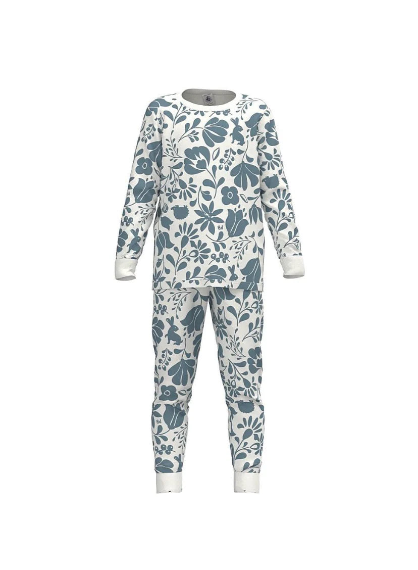 Petit Bateau Longsleeve Floral Loungewear Pajamas
