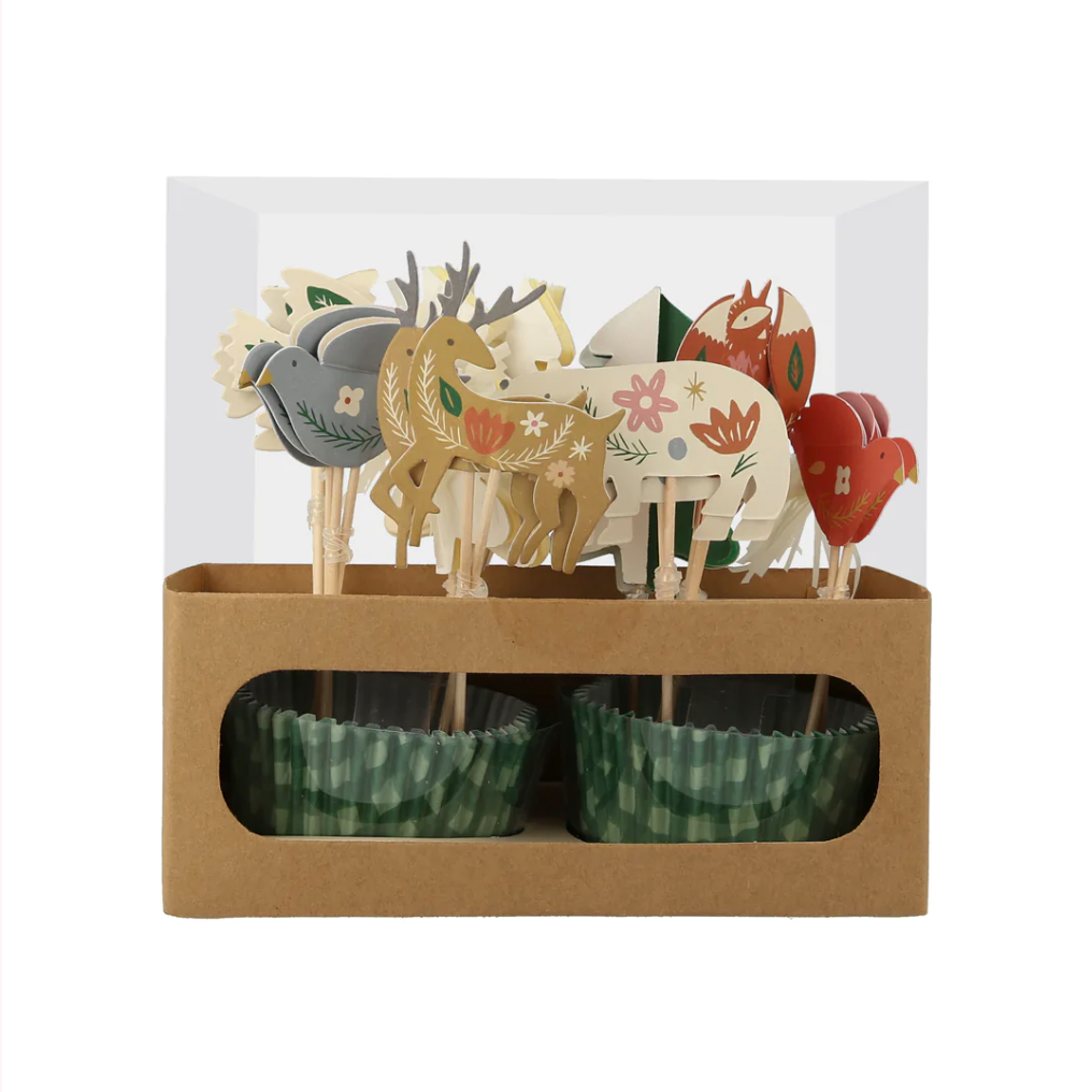 Meri Meri Folk Woodland Cupcake Kit