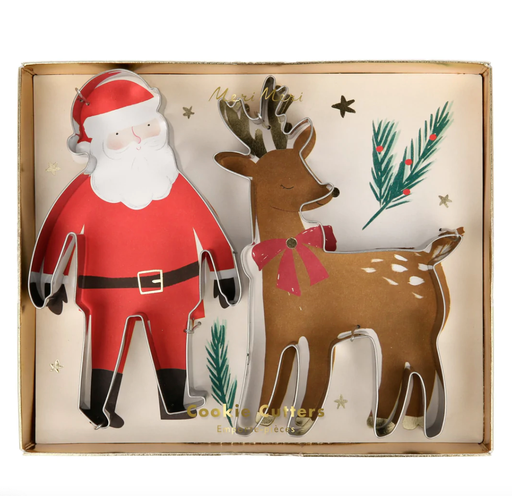 Meri Meri Santa and Reindeer Festive Cookie Cutters