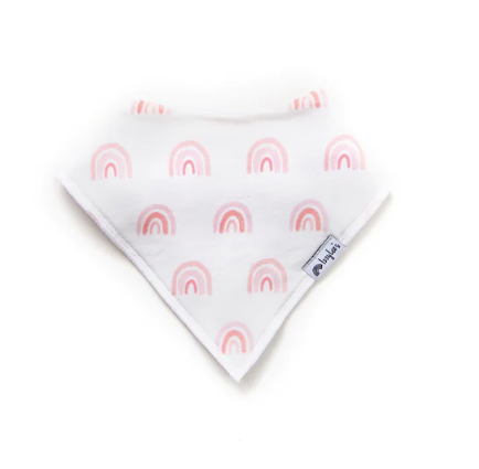 Izzy Lee's Organic Bandana Bib - Pink Rainbow