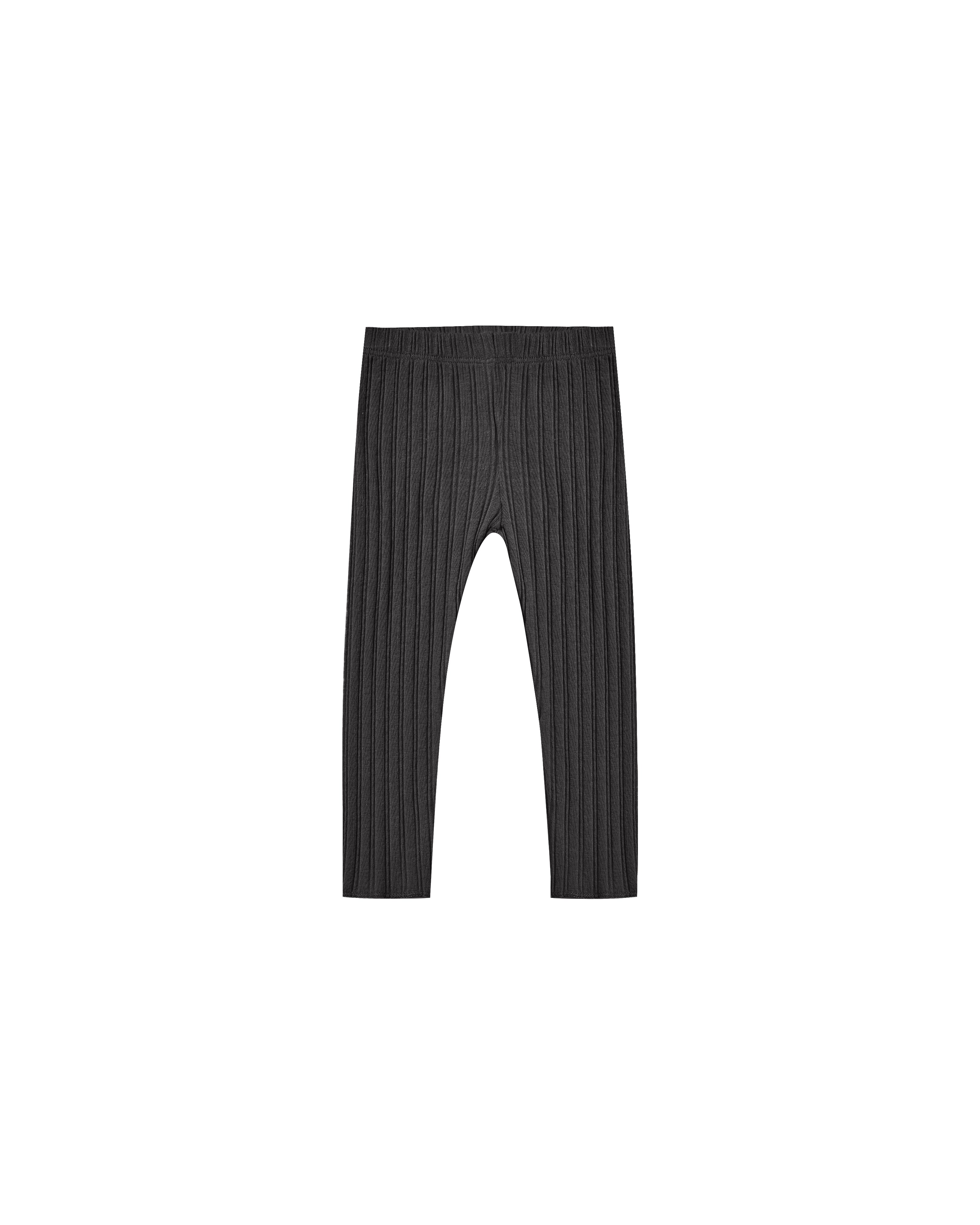 Rylee + Cru Ribbed Knit Legging - Black