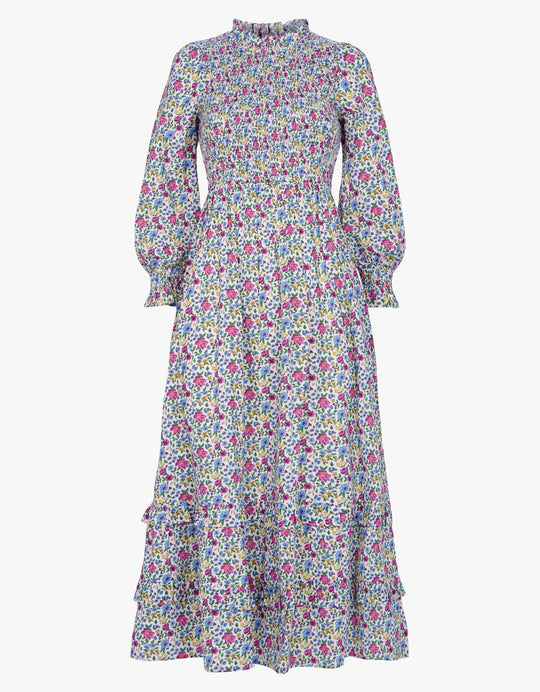 Pink City Prints Vintage Rose Isabel High Neck Dress Brook and Main